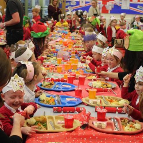 Christmas lunch at school